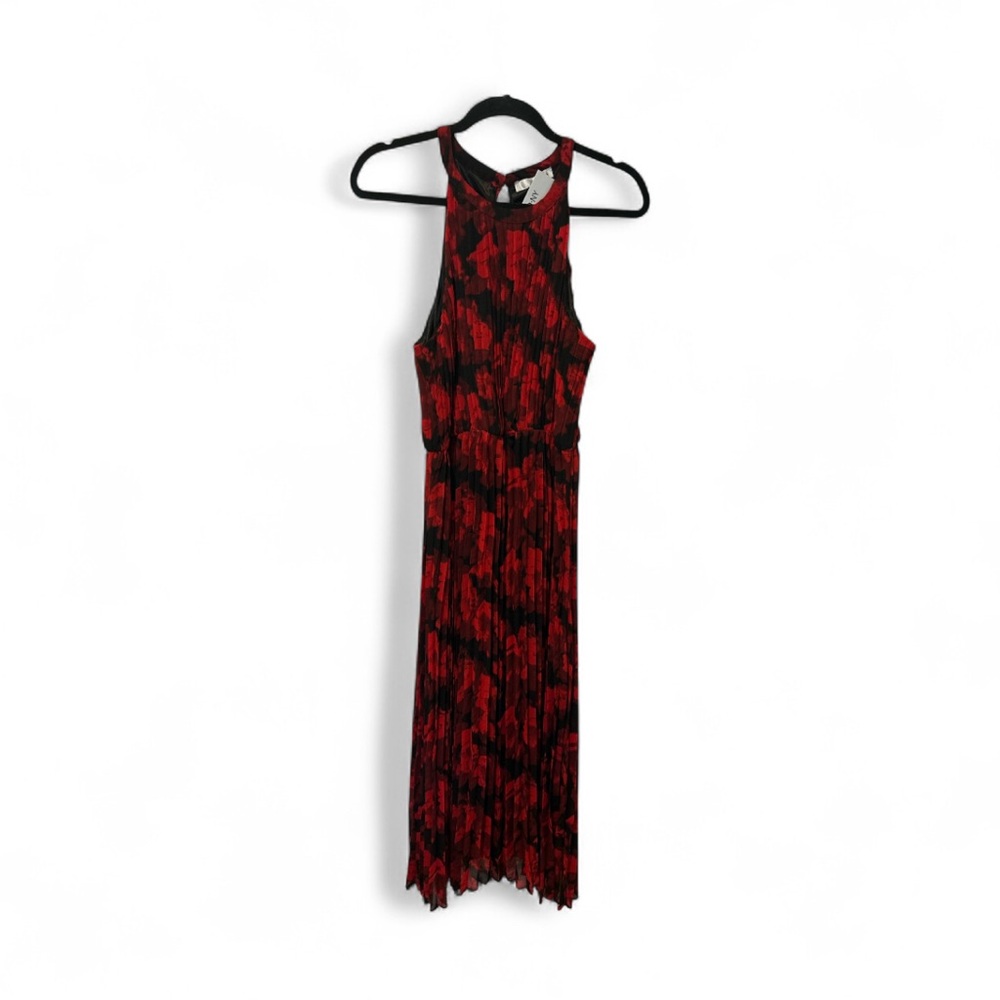 NWT WDNY Red and Black Sleeveless Dress